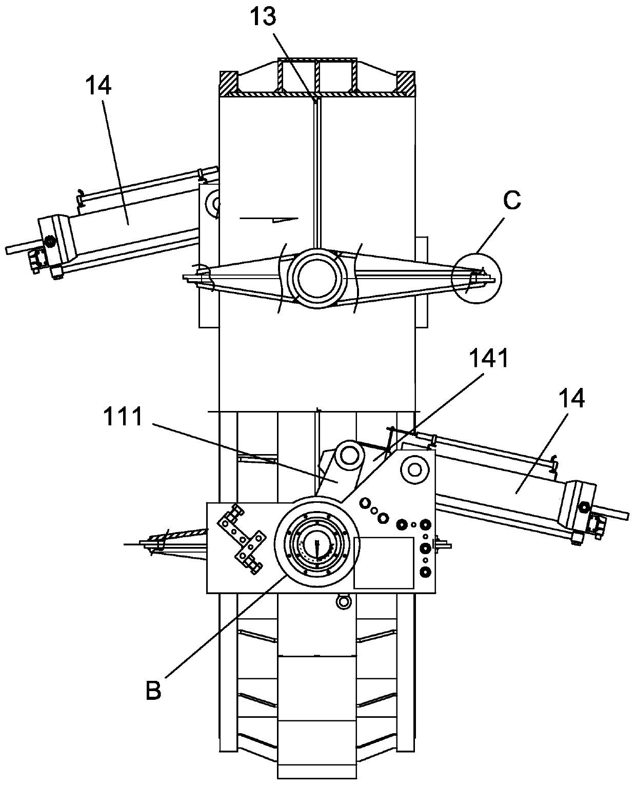 Metal-sealed double-plate hydraulic-operated adjusting butterfly valve