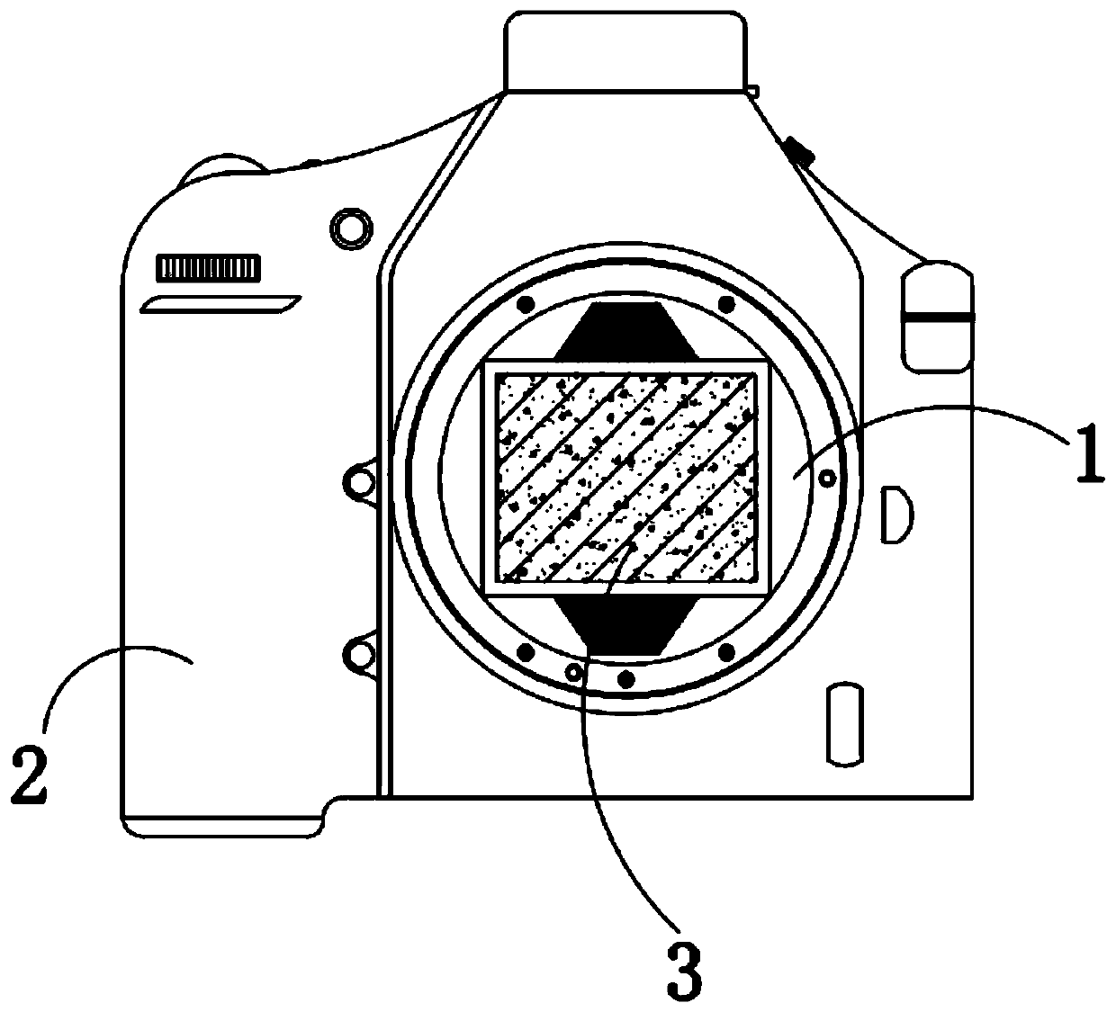 Micro single camera built-in HDR filter and photographic equipment adopting same