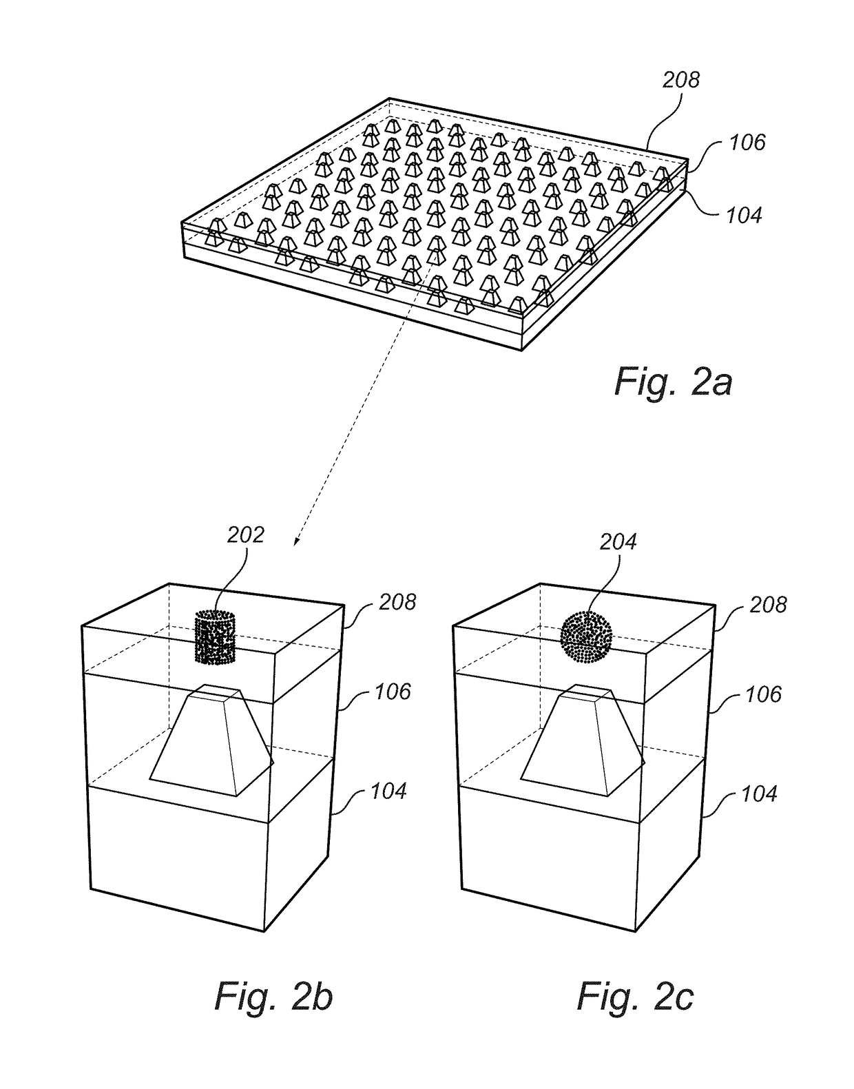 Spatial positioning of photon emitters in a plasmonic illumination device