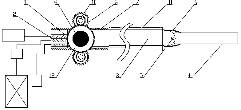 Endoscope and lithotripsy all-in-one device for urinary system