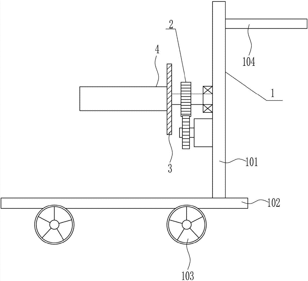 Cable winding equipment convenient to move for electric power engineering