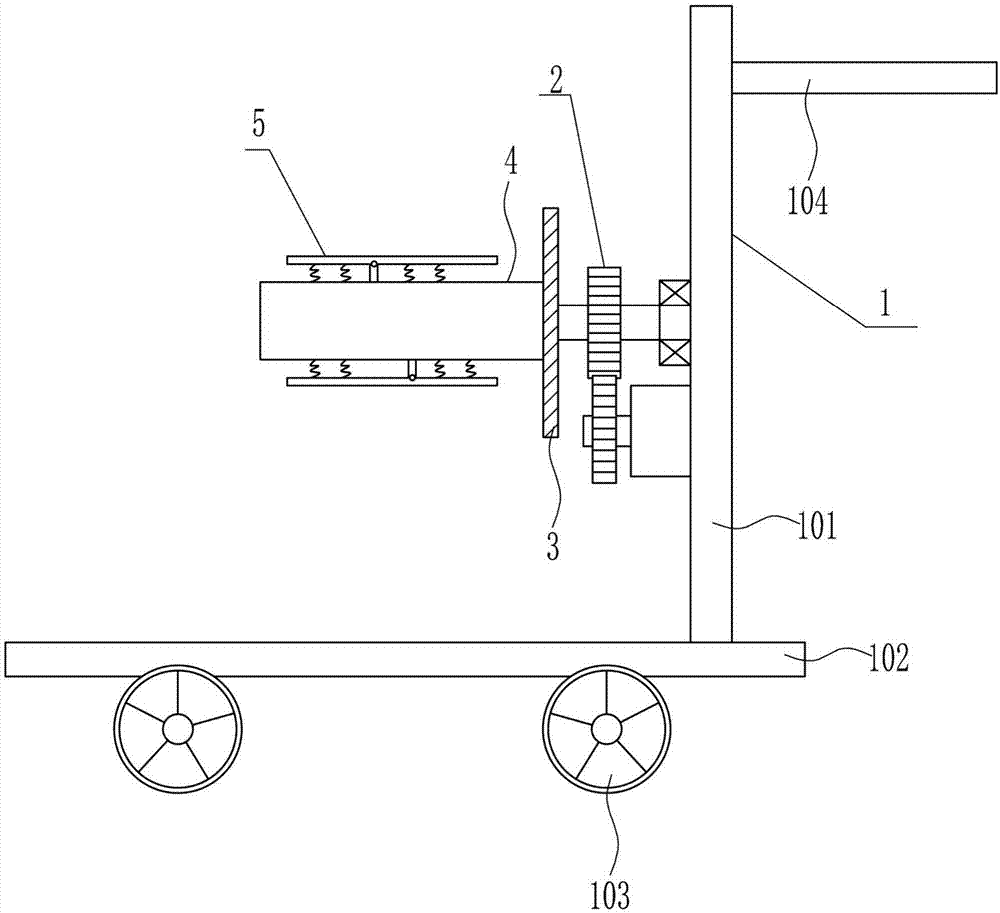 Cable winding equipment convenient to move for electric power engineering