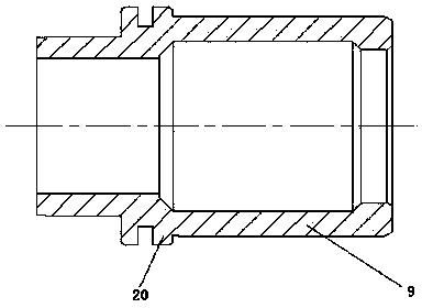 Hydraulic operating mechanism for high pressure switch and hydraulic working cylinder thereof