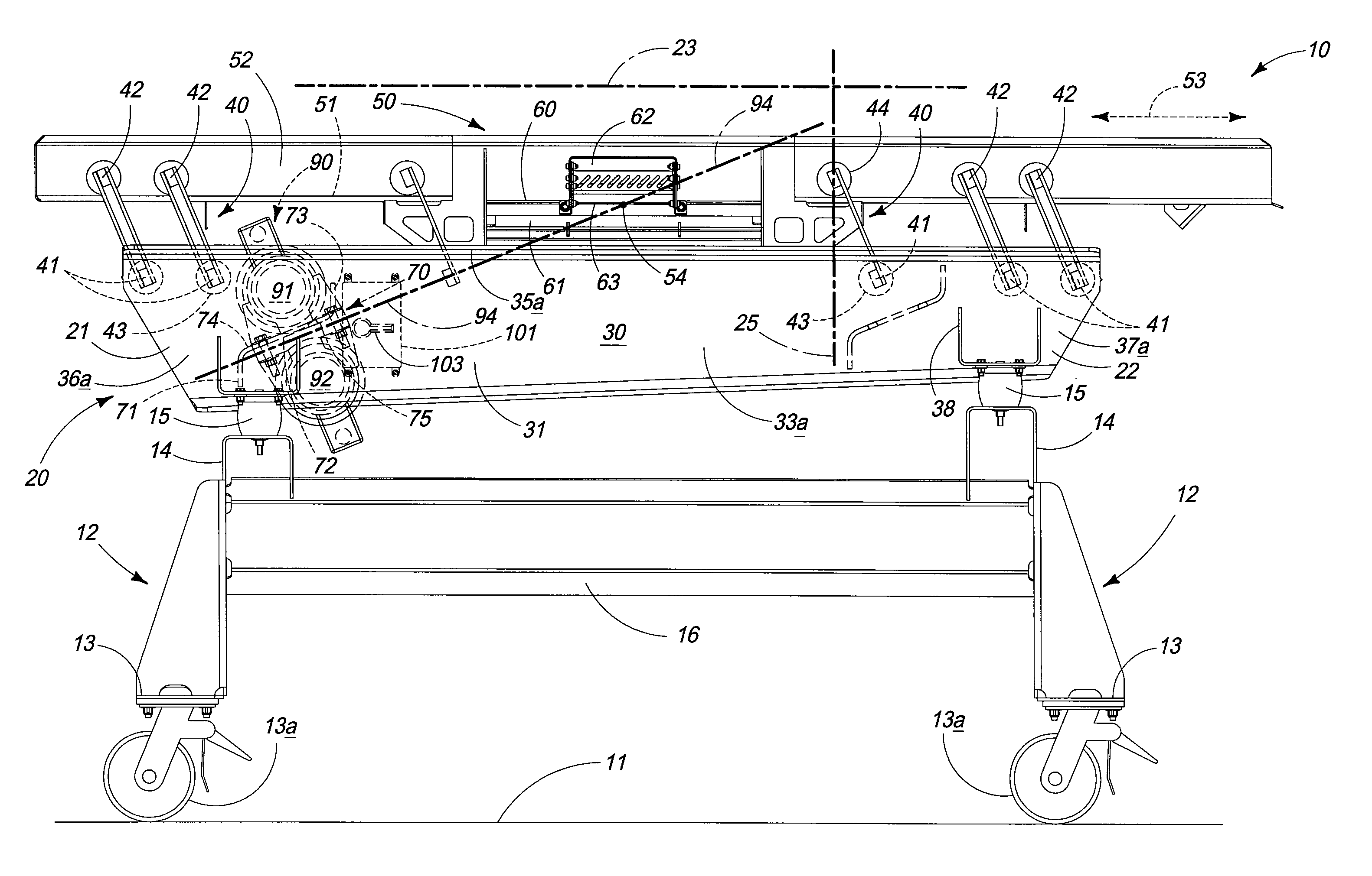 Excited frame vibratory conveyor