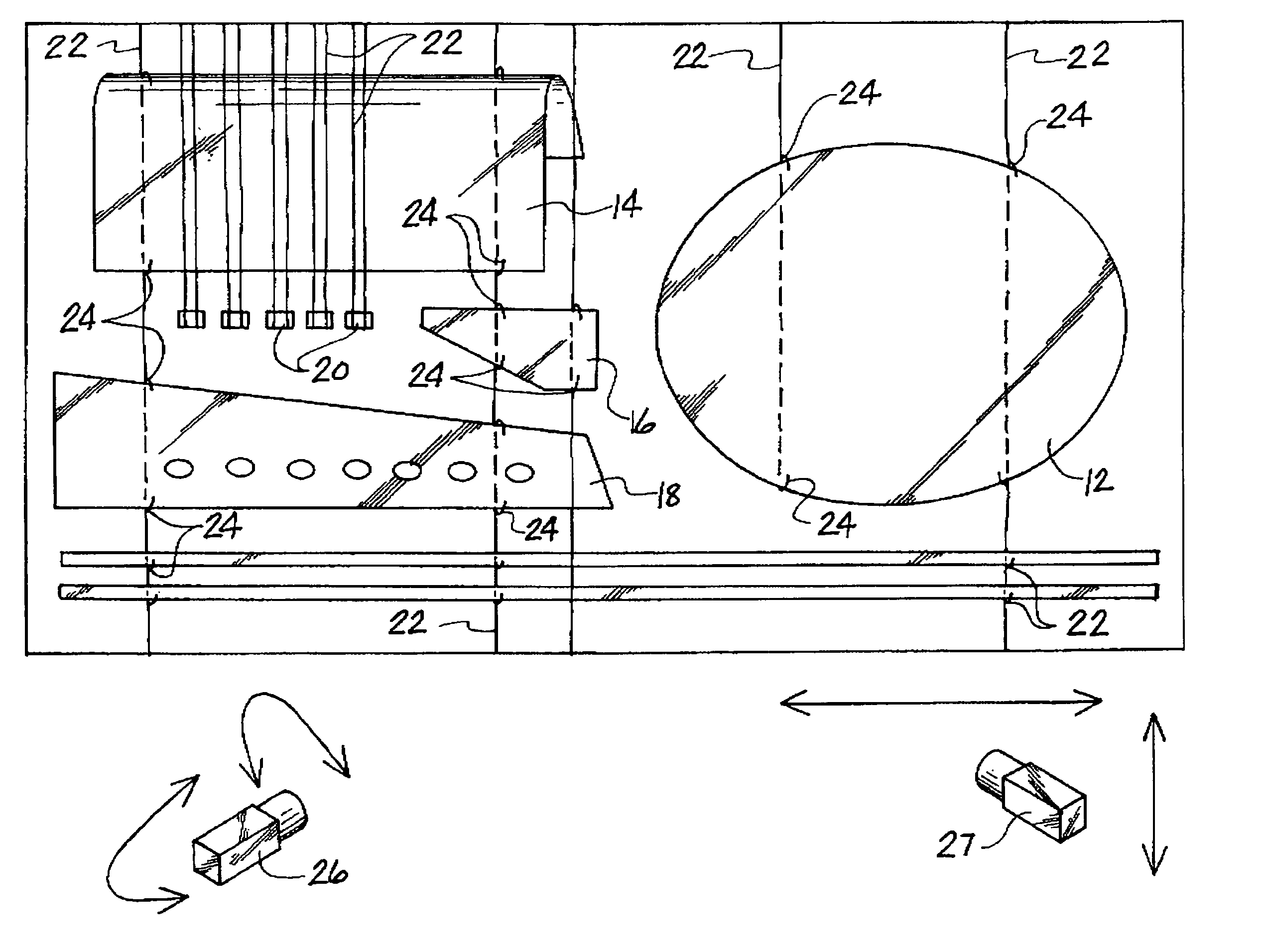 Surface contamination detection method and apparatus