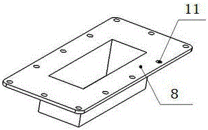 Sealing structure and sealing method for lifting cord hole of metro vehicle