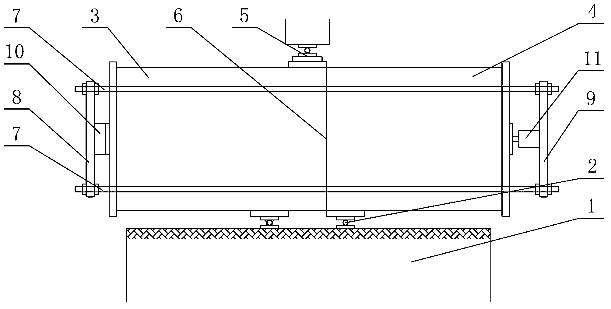 Device for testing shear strength of joint of external prestressing prefabrication and assembly concrete member