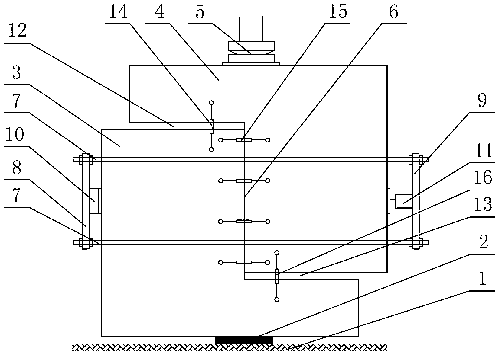 Device for testing shear strength of joint of external prestressing prefabrication and assembly concrete member