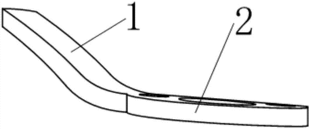 Fixing steel plate for posterior cruciate ligament tibial avulsion fracture