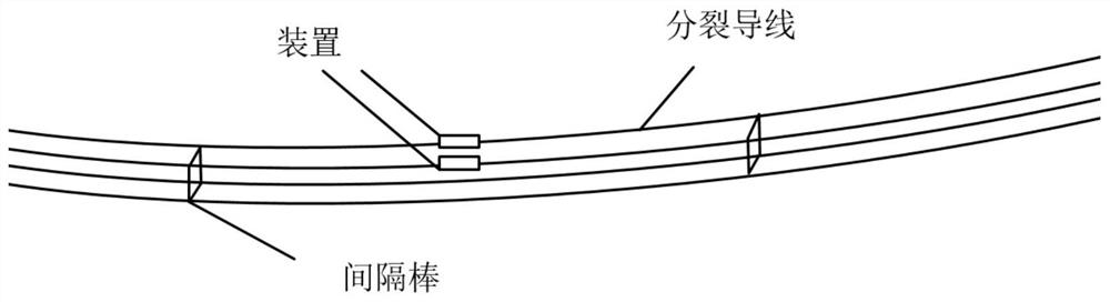 Split conductor subspan oscillation suppression device