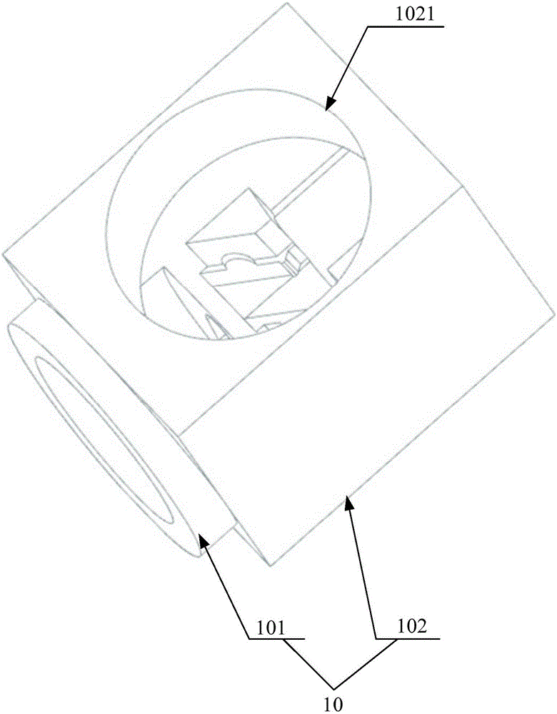 Optical module and circular and square tube body