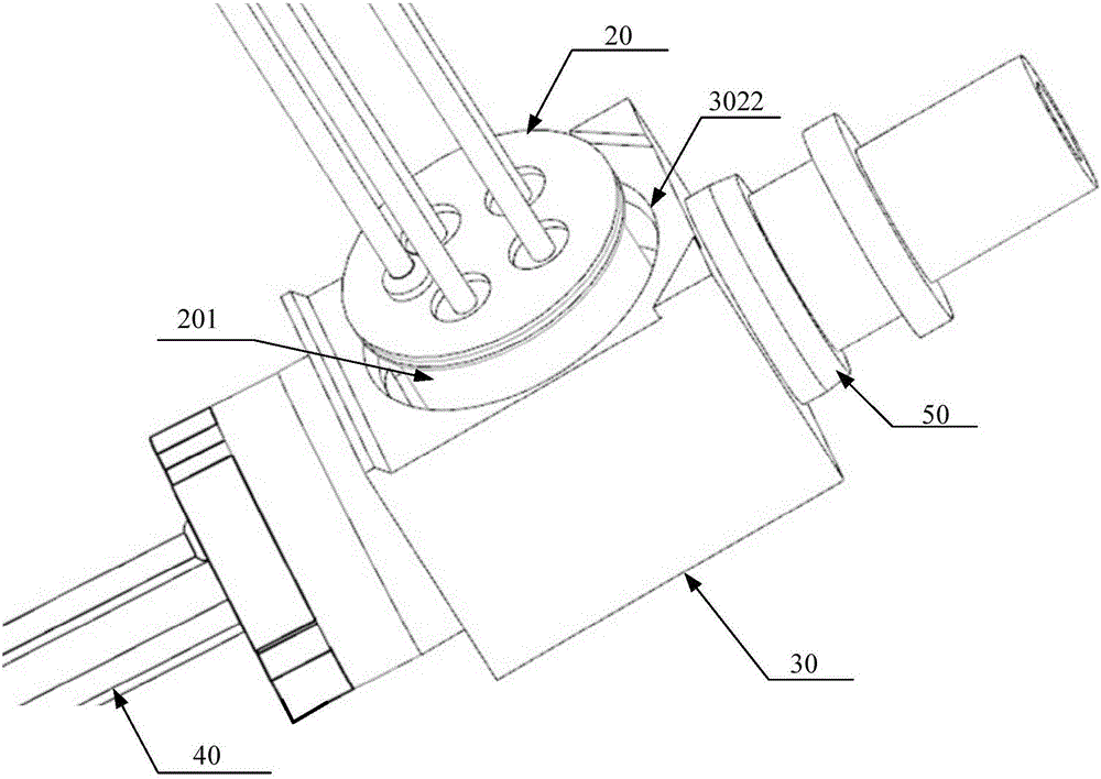 Optical module and circular and square tube body