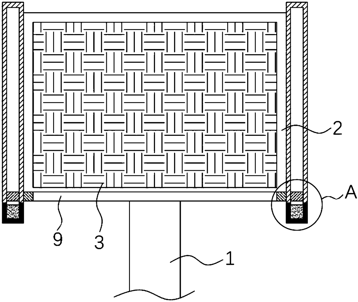 Self-cleaning photovoltaic board for street lamp