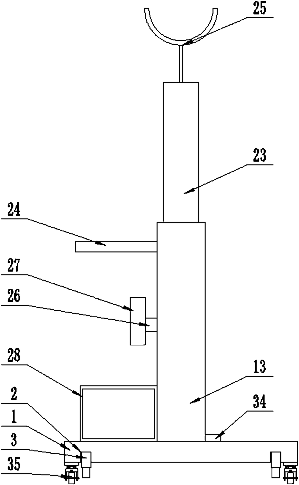 Intelligently-controlled electric dressing change bracket device for medical treatment