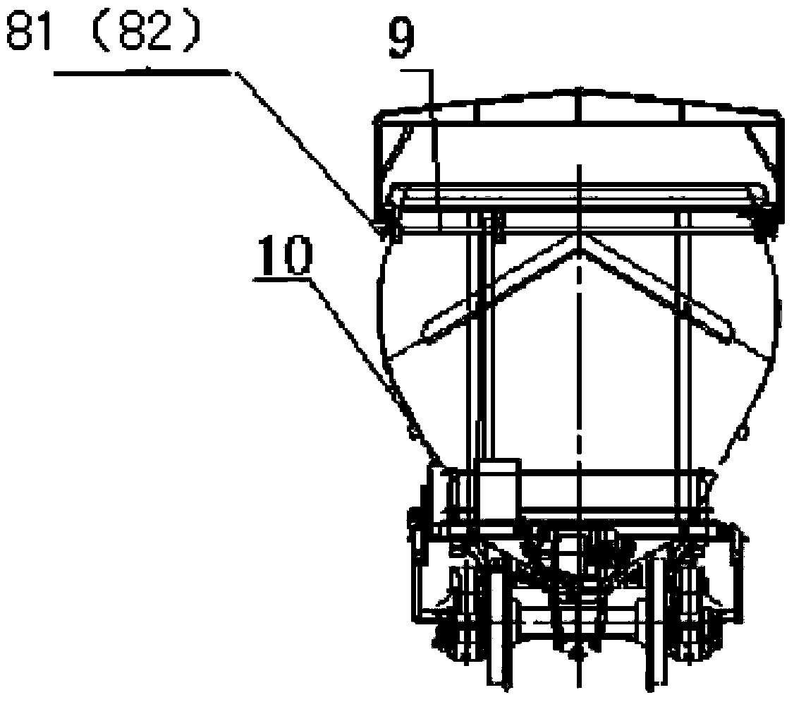 Canopy of railway wagon