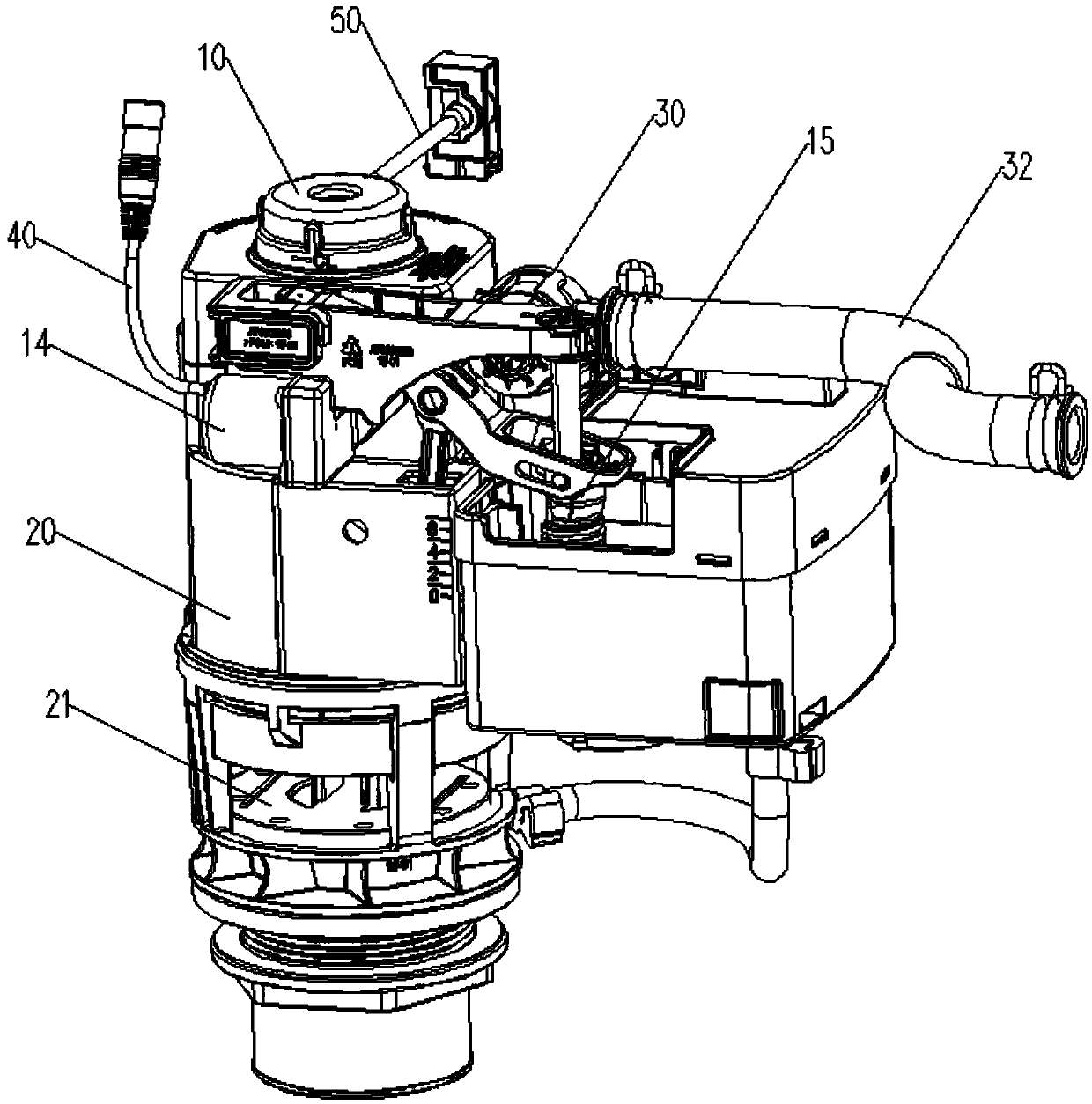 Toilet bowl with simple flushing device and toilet bowl washing method