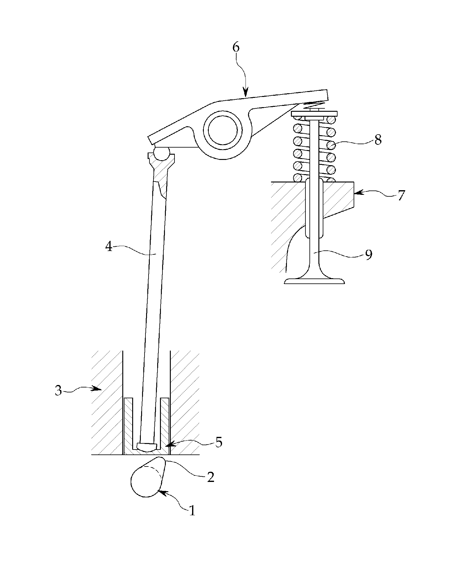 Cam follower with improved structure to increase limit load