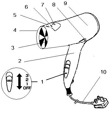 Pulsed air liquid medicine spraying device