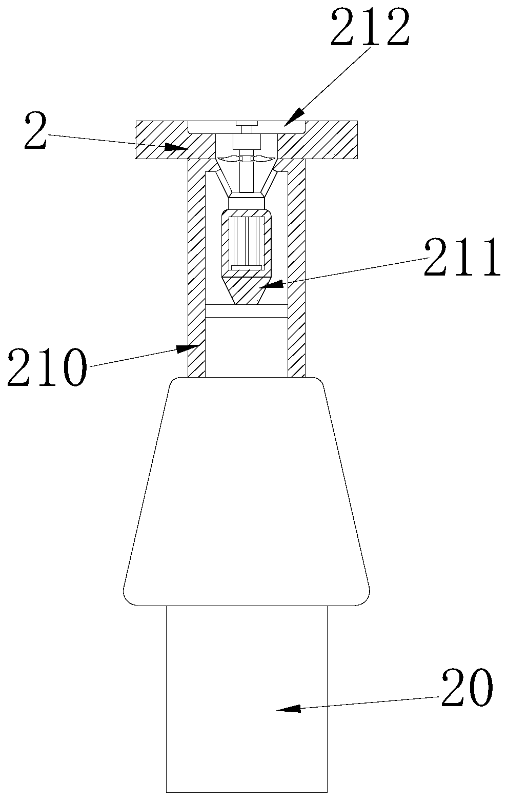 Hand basin with automatic adjustment drainer