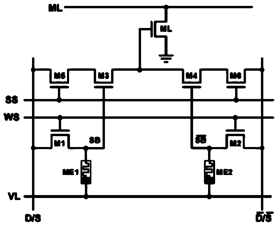 Content address storage unit circuit and write operation method thereof, memory