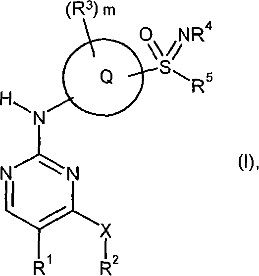 Sulfoximine-substituted pyrimidines as CDK-and/or VEGF inhibitors, their production and use as pharmaceutical agents