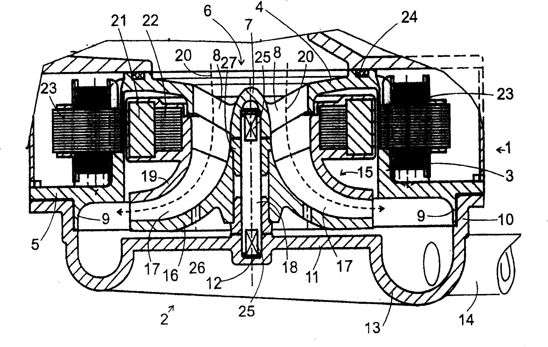 Electrically driven pump