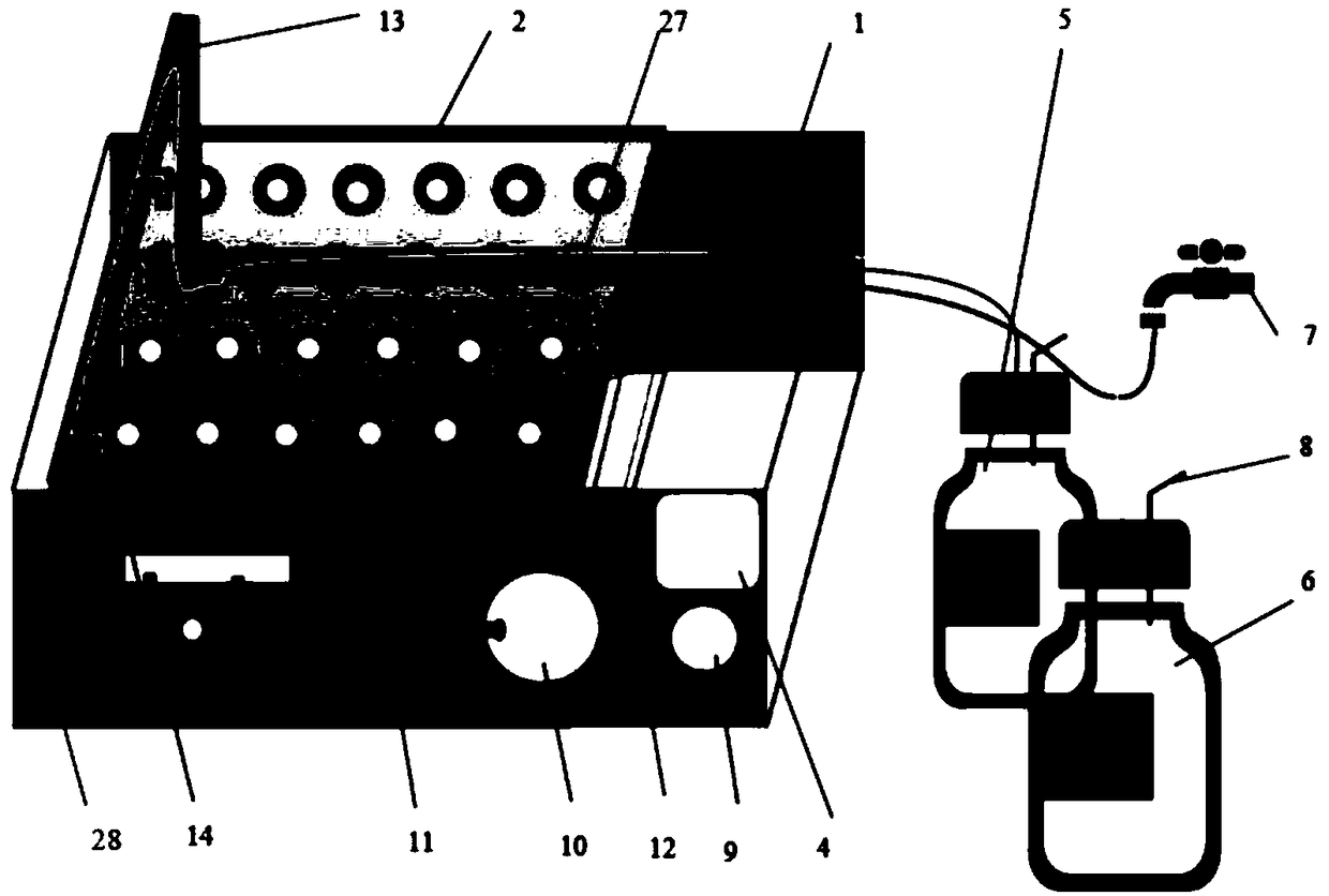 Automatic dissolving and cleaning device for chemical quantitative analysis of fiber content of textile