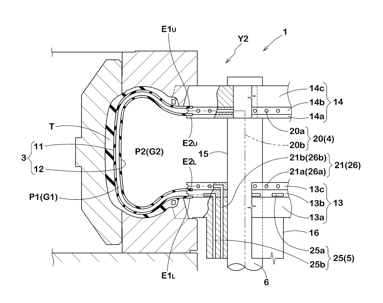 Tire vulcanizing apparatus