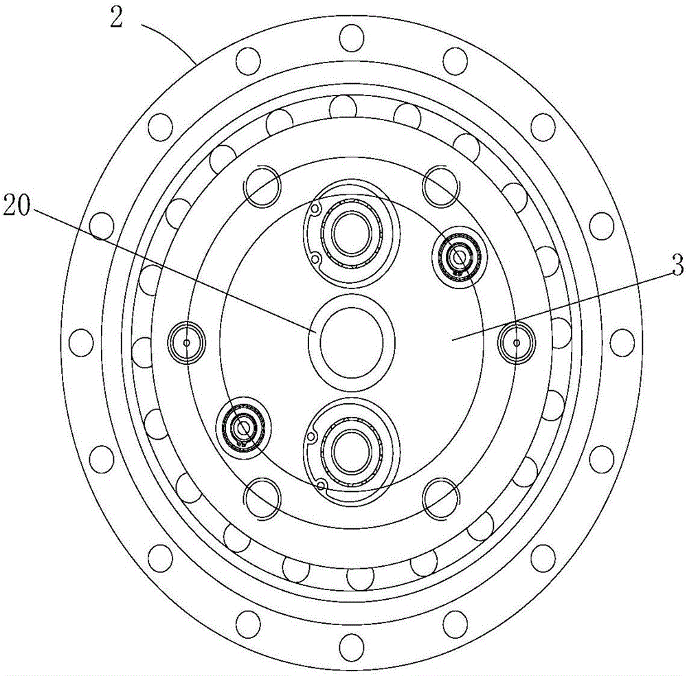 Hollow type gear transmission speed reducer