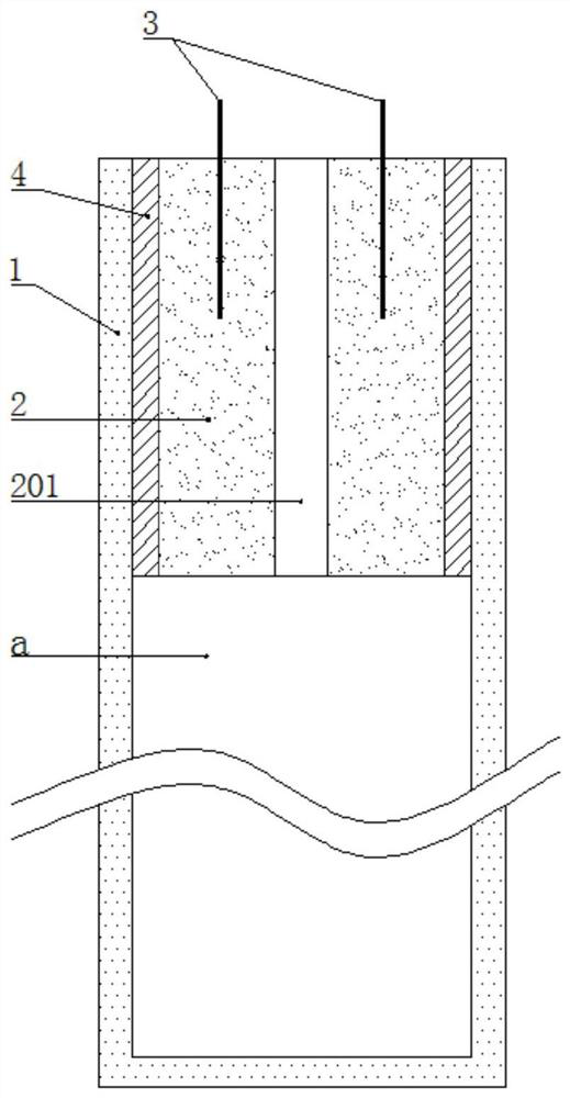 Power transmission tower pile foundation with adjustable anti-drawing and anti-extrusion performance