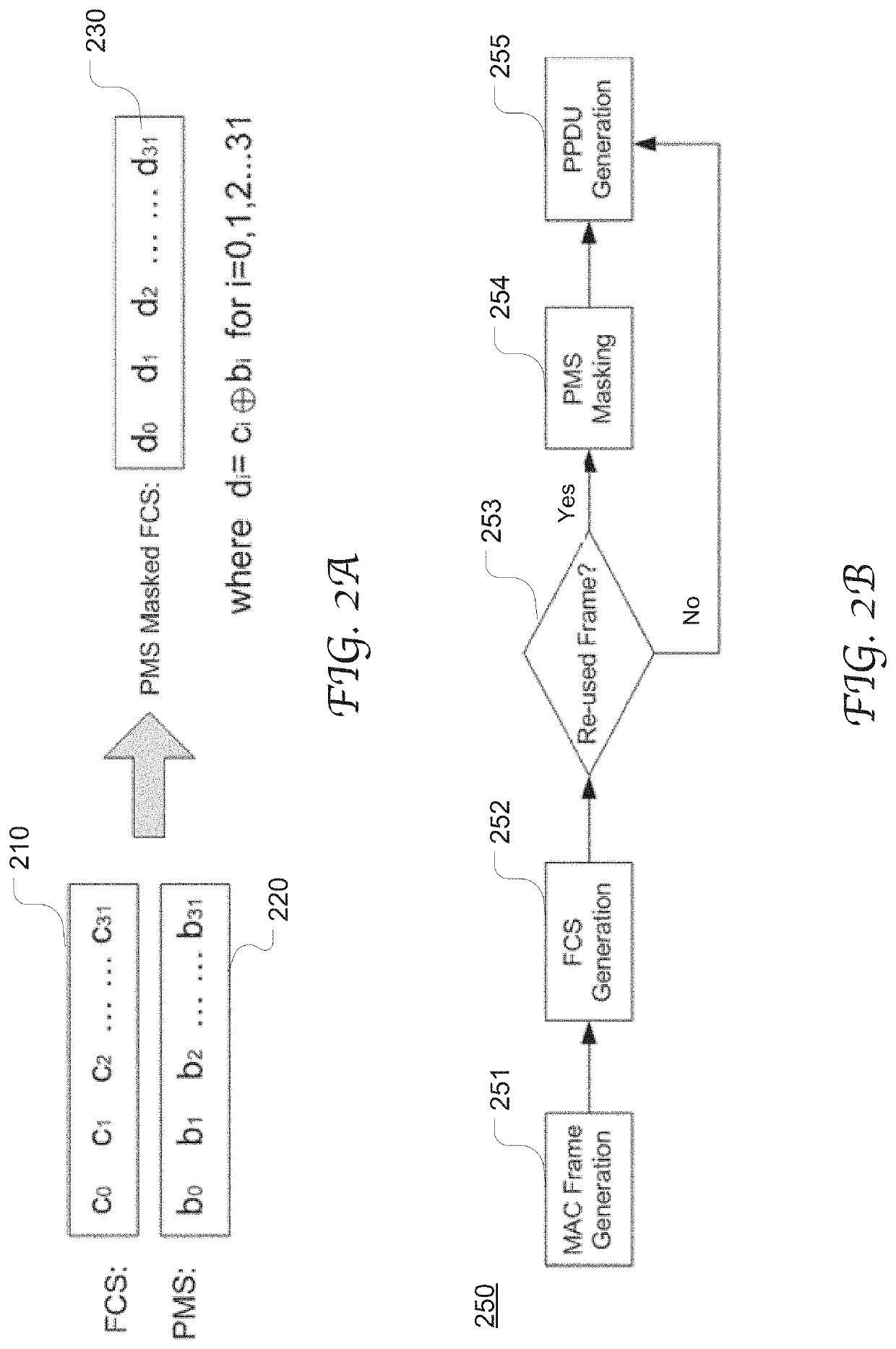 Backward compatible frame reuse by using predetermined masking sequence