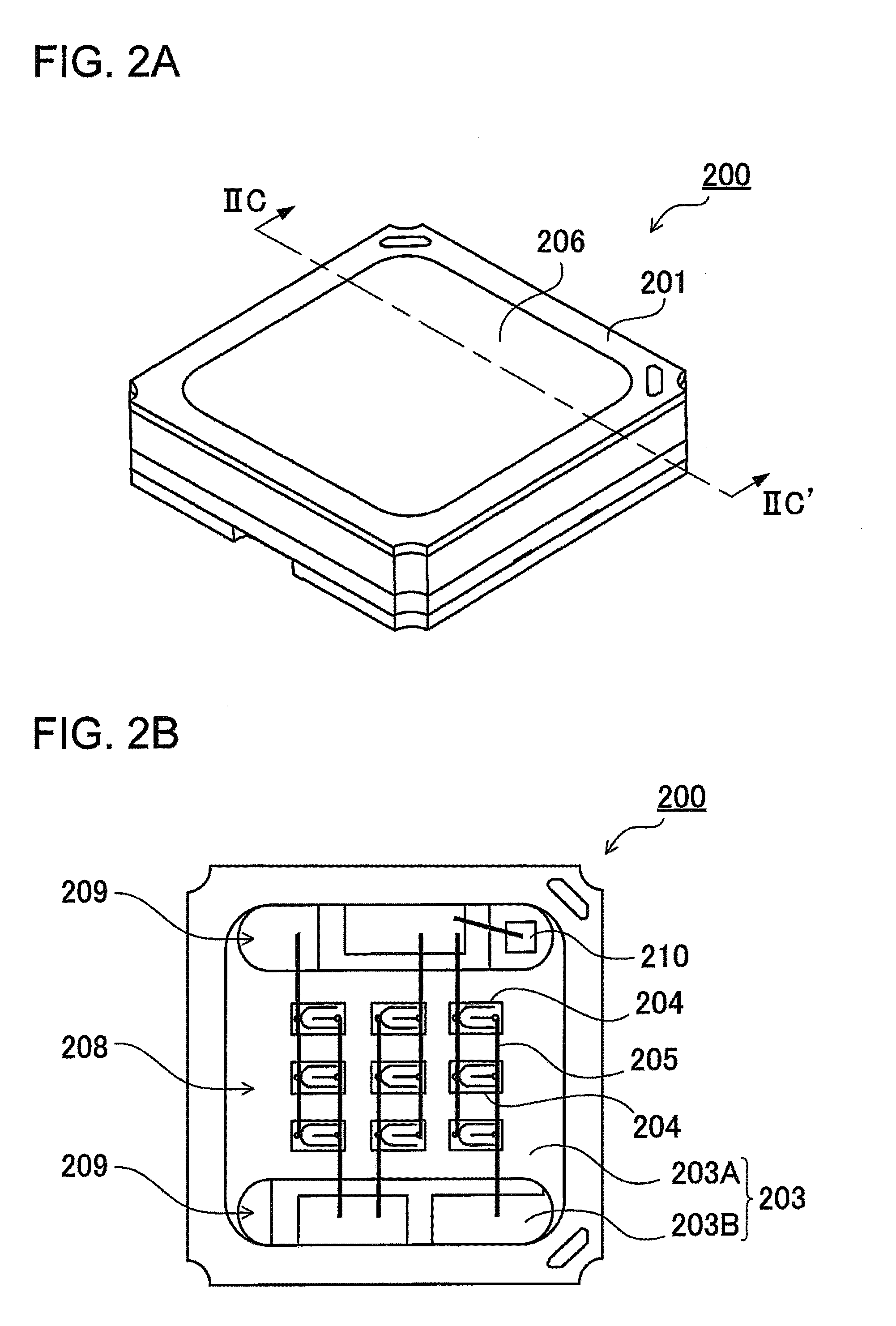 Light emitting semiconductor device and method of manufacture thereof