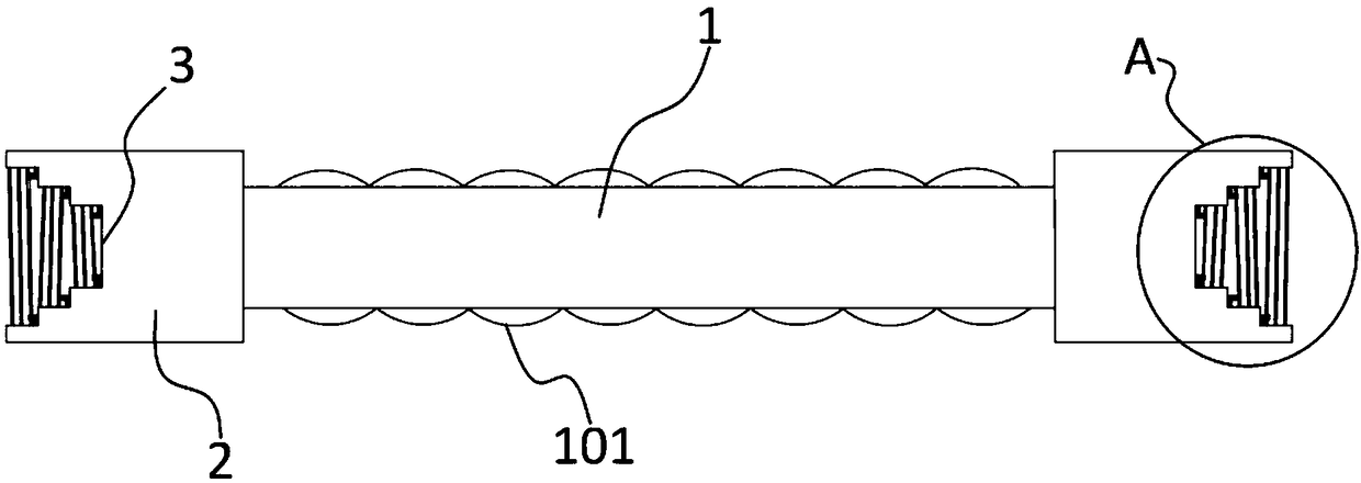 Dumbbell bar matched with various kinds of bottlenecks