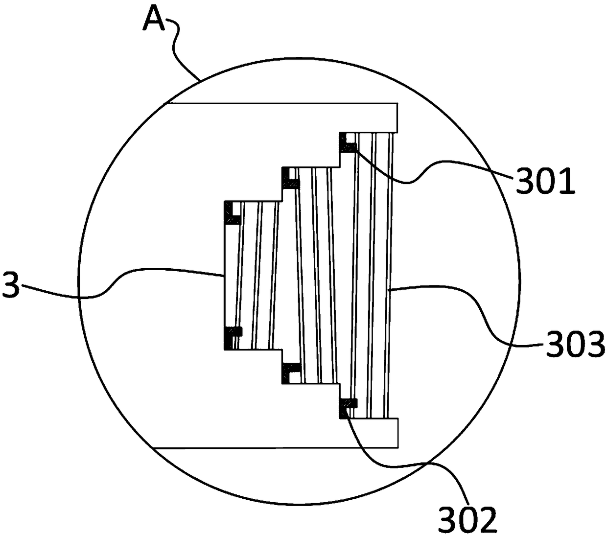 Dumbbell bar matched with various kinds of bottlenecks