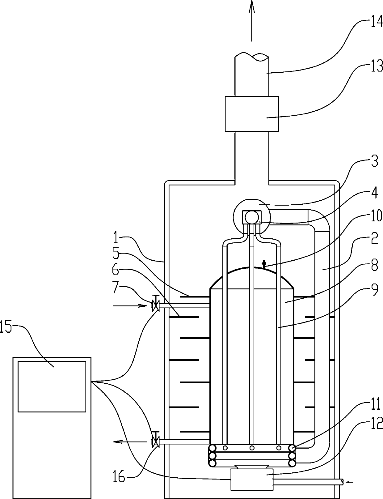 Boiler circulation heat conduction structure