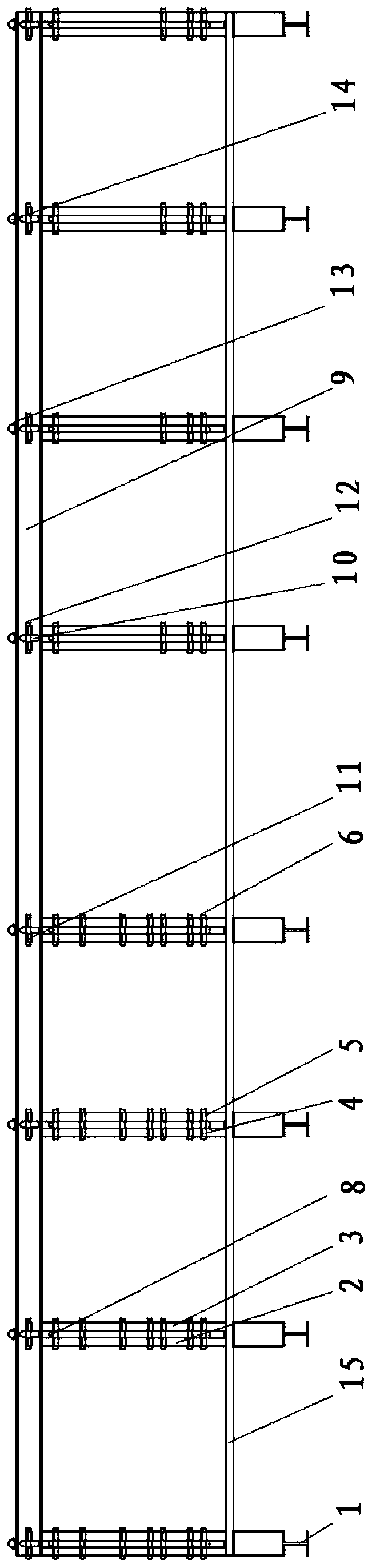 Building beam column reinforcement cage main reinforcement positioning frame