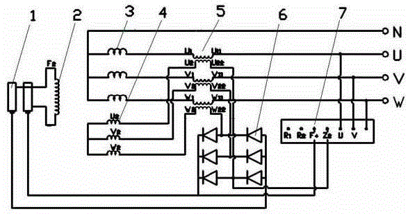 Phase compound excitation electric generator