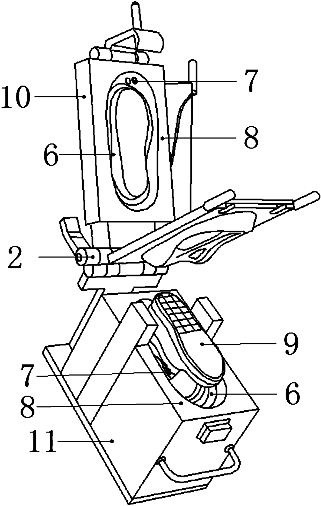 A manufacturing process of complex shoe body foam welding