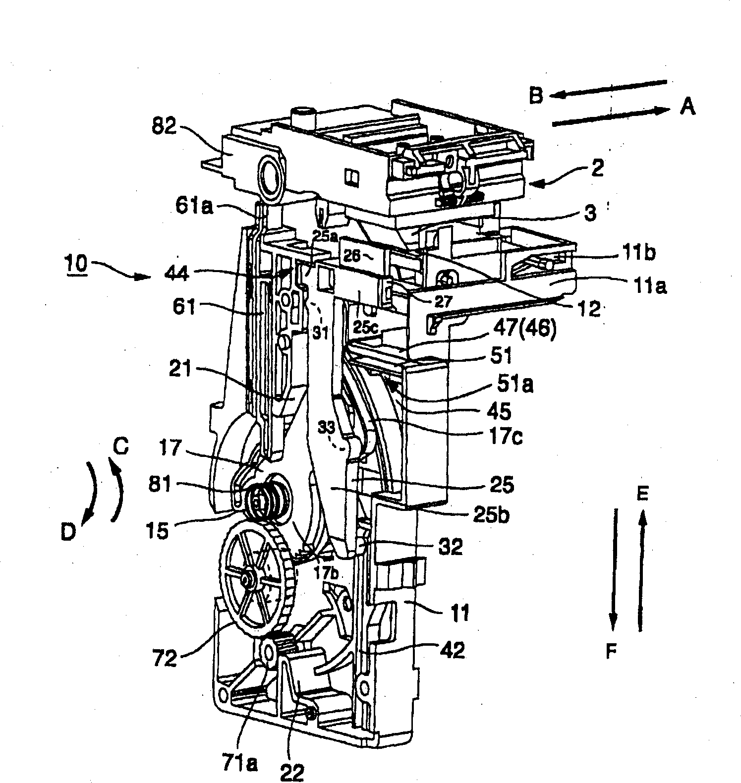 Cleaning device and ink jet printer