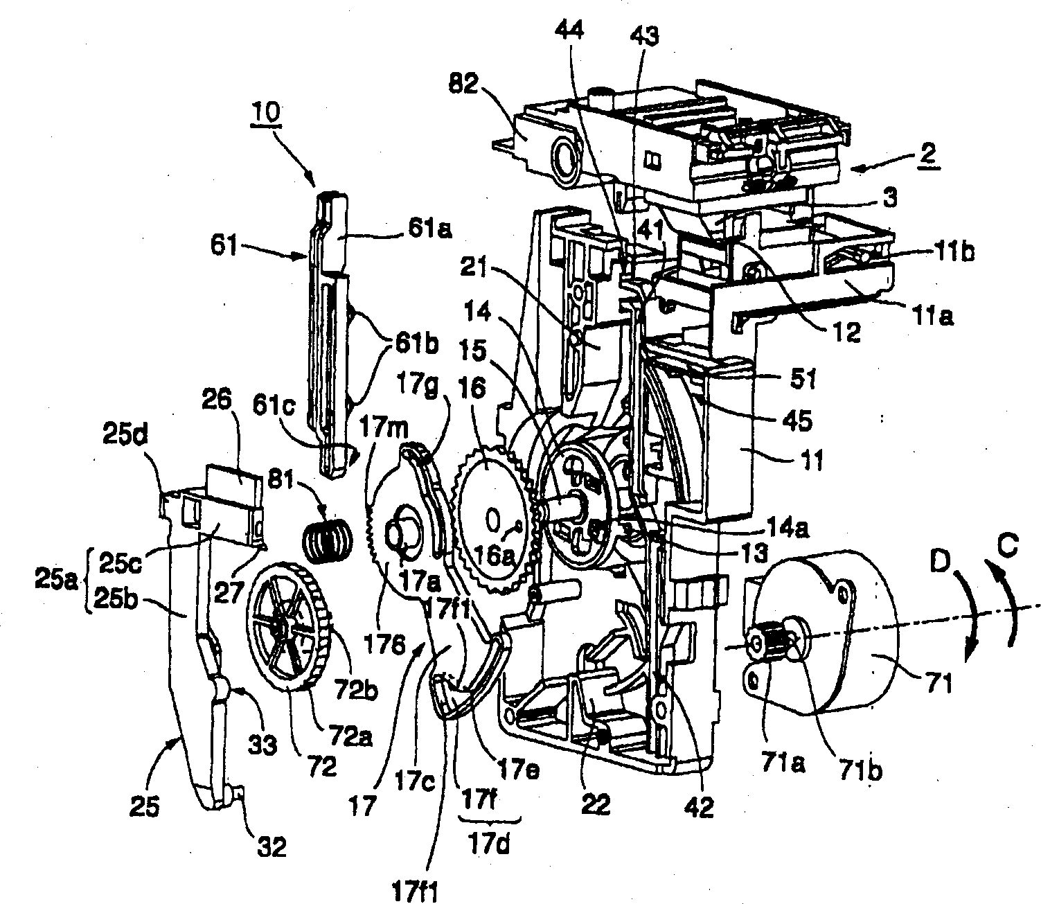 Cleaning device and ink jet printer