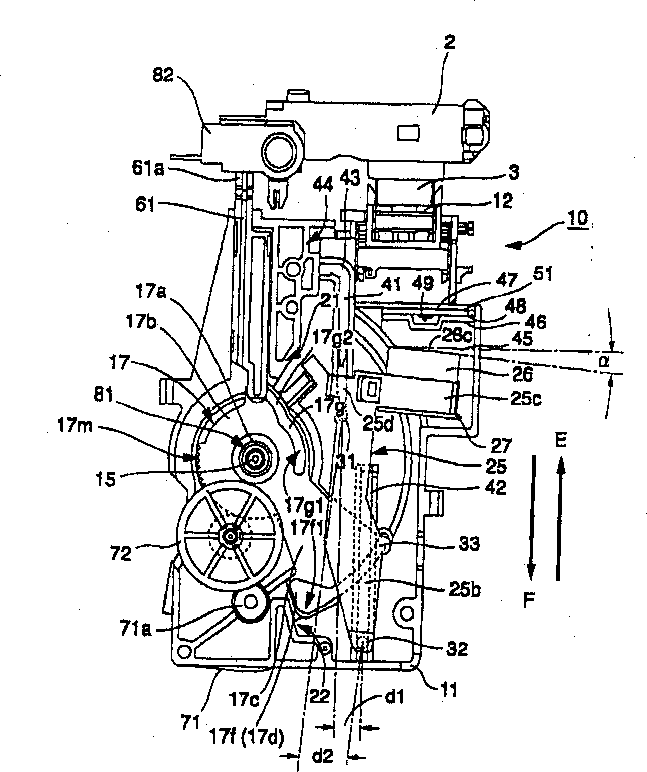 Cleaning device and ink jet printer