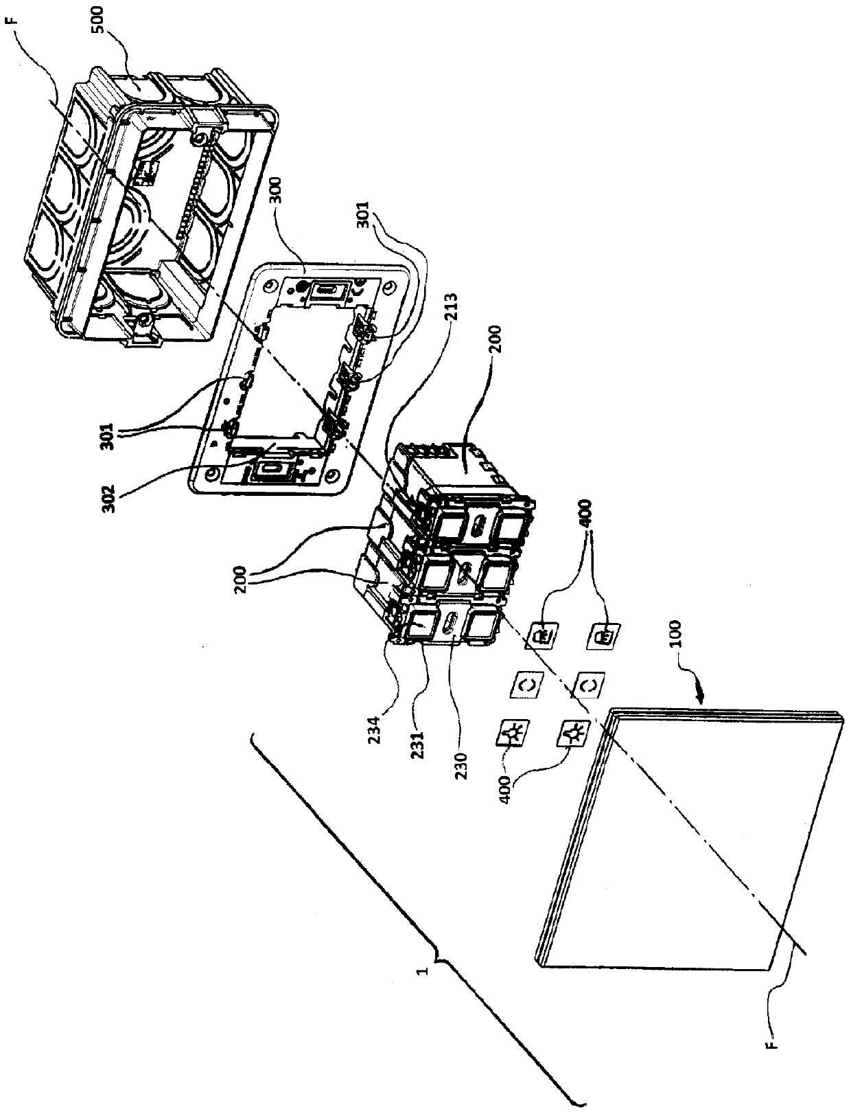 Control unit for controlling electrical devices