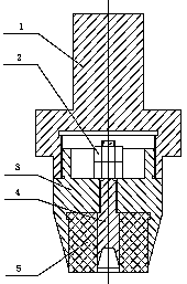 Thin-walled annular aluminum foil forming method and blanking die device