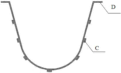 U-shaped wood-plastic canal lining and manufacturing method thereof