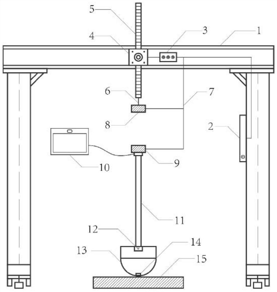 Falling ball type rebound modulus tester