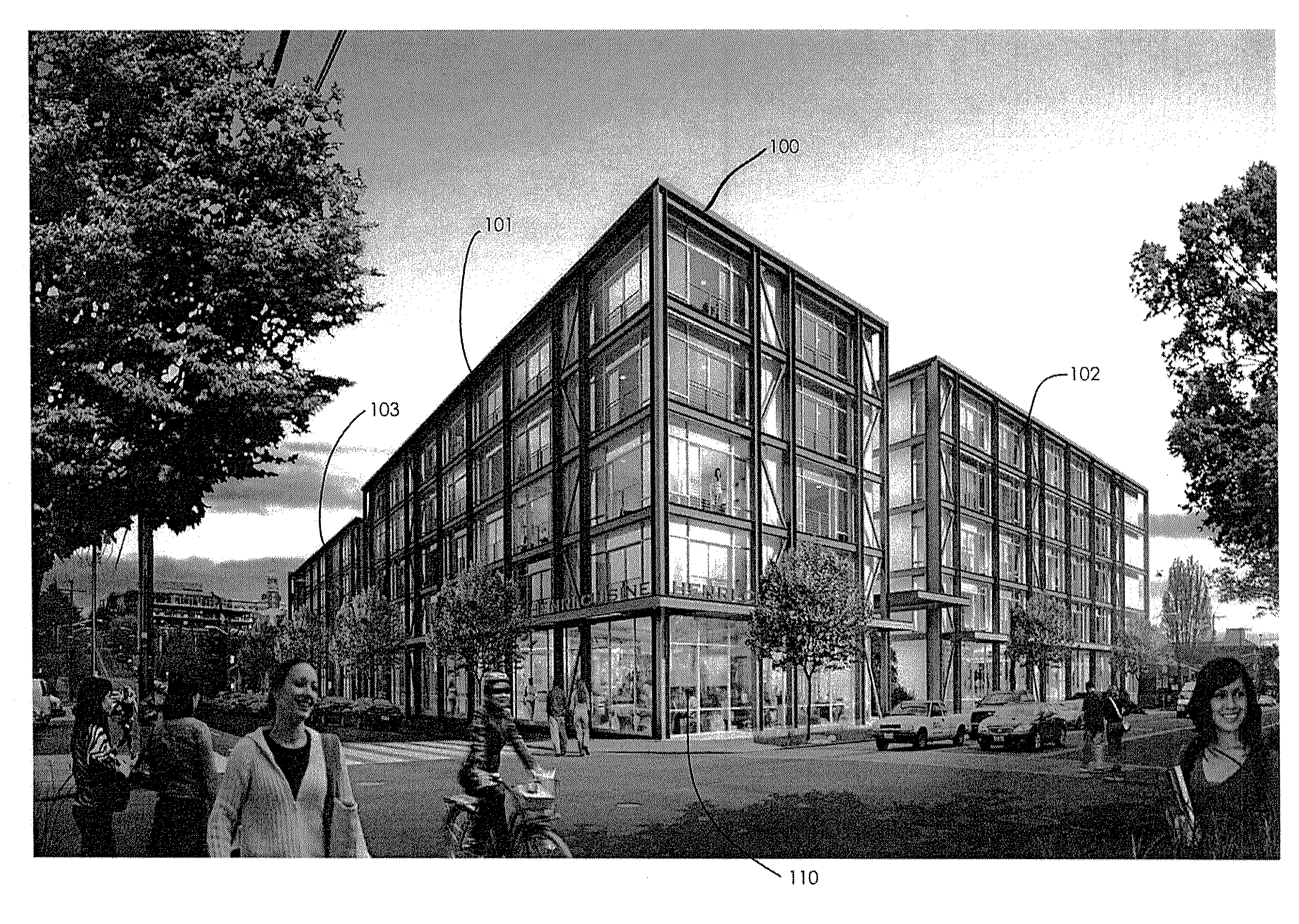 Construction System and Method for Constructing Buildings Using Premanufactured Structures