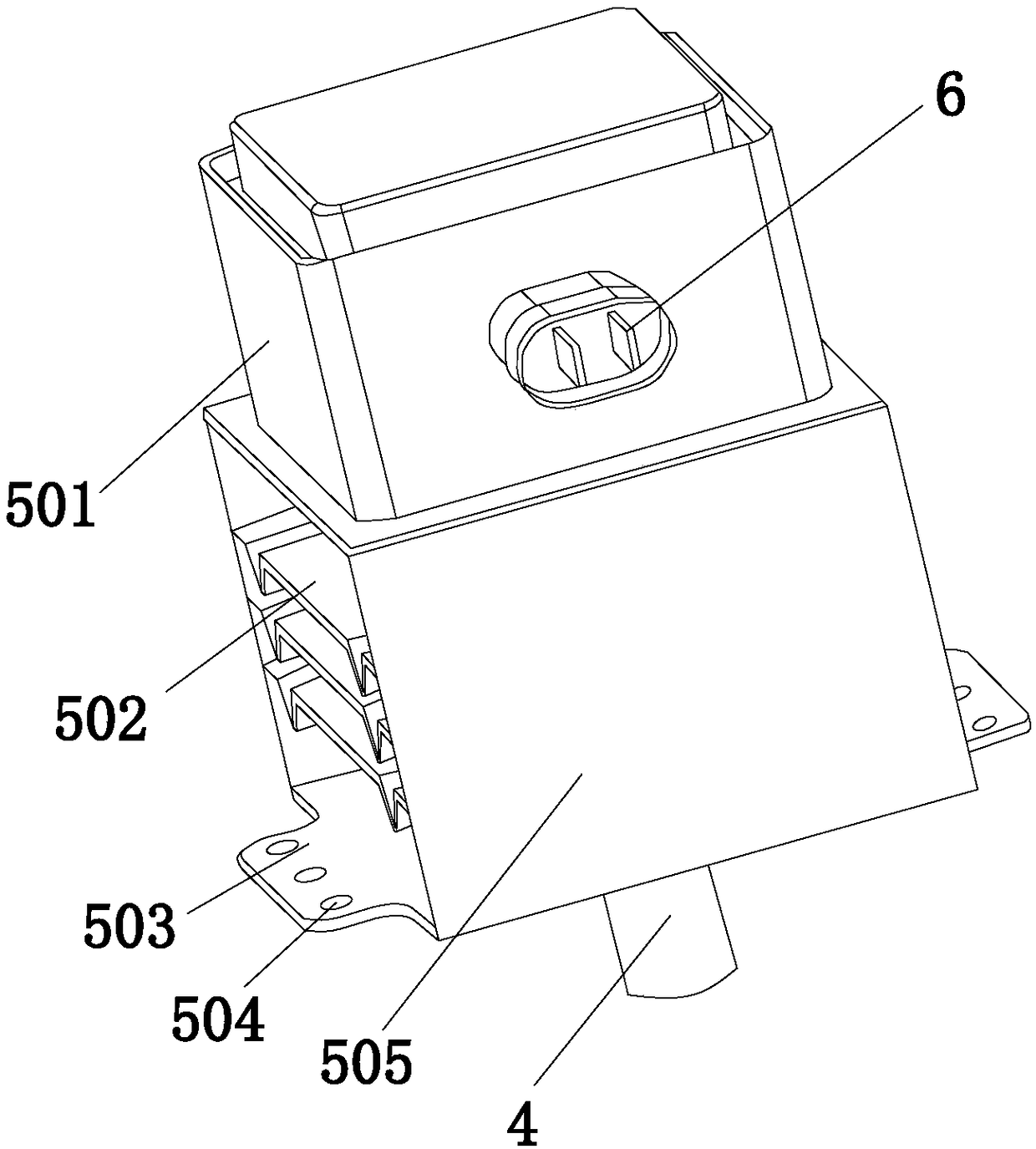 Connecting structure of semiconductor microwave generator