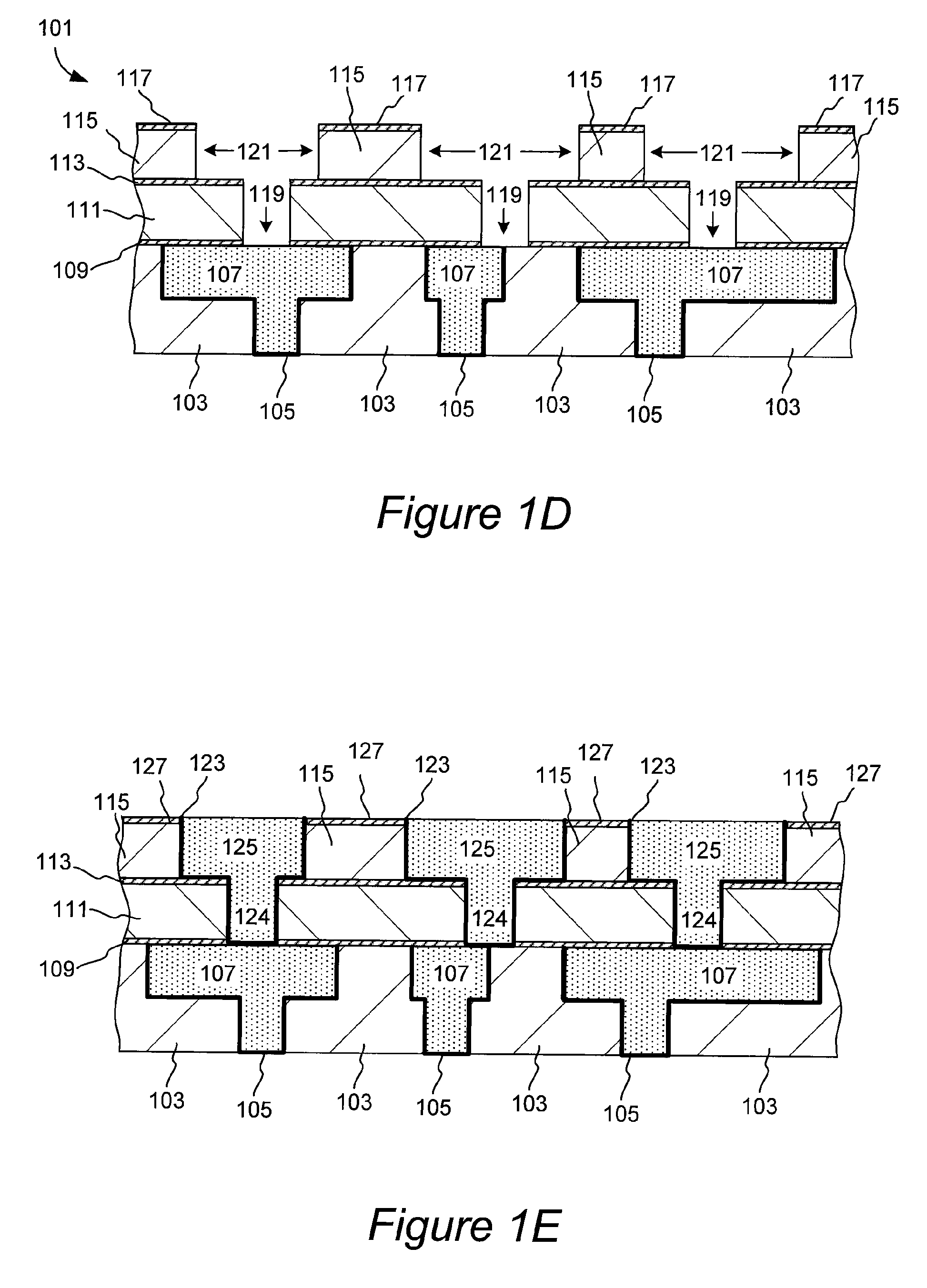 Diffusion barrier and etch stop films