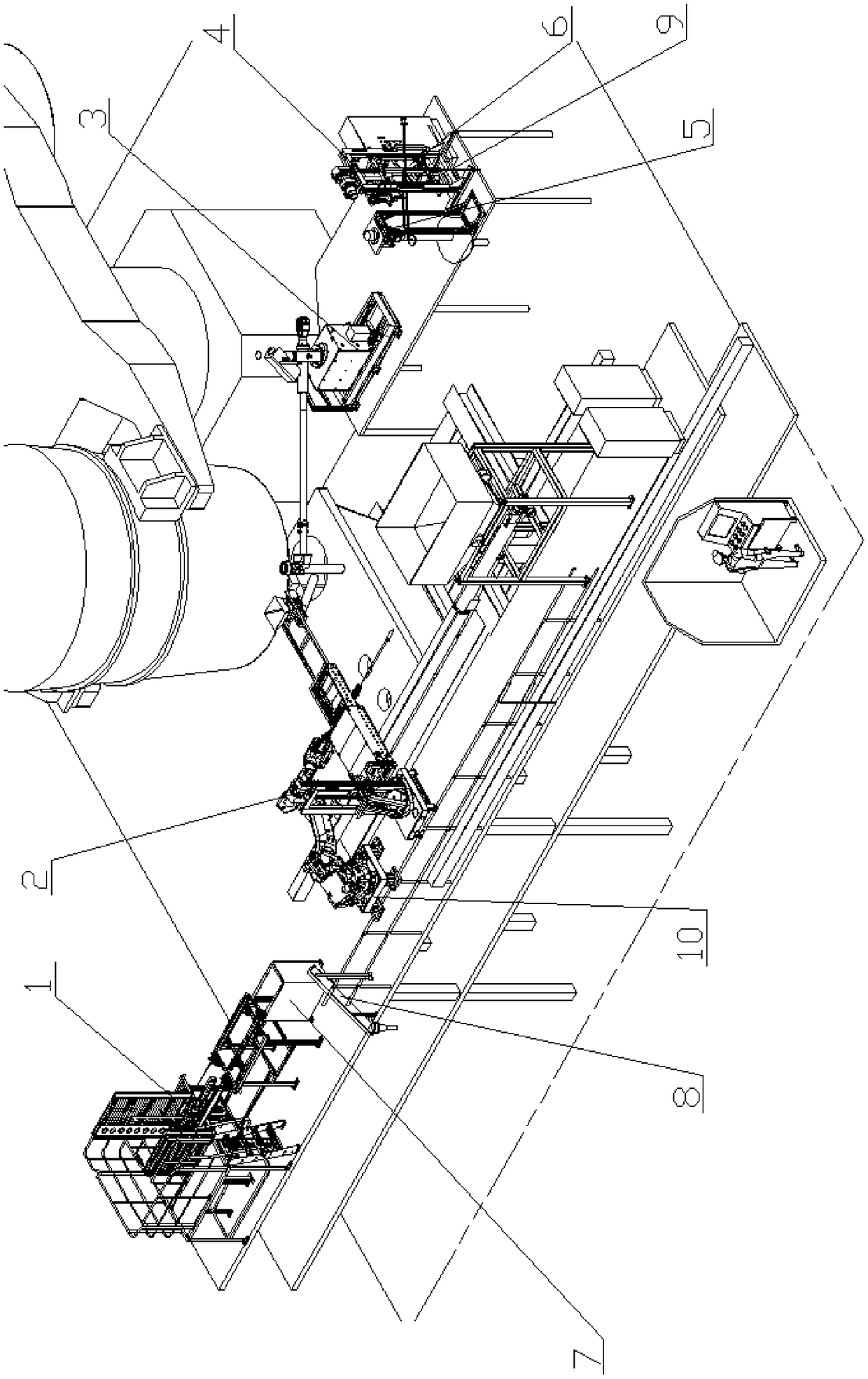 Intelligent and automatic operation device applicable to continuous casting table