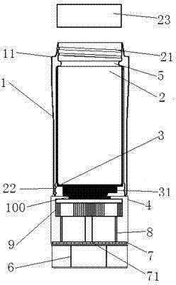 Electric heating and refrigerating thermos cup with three layers of bottle liners